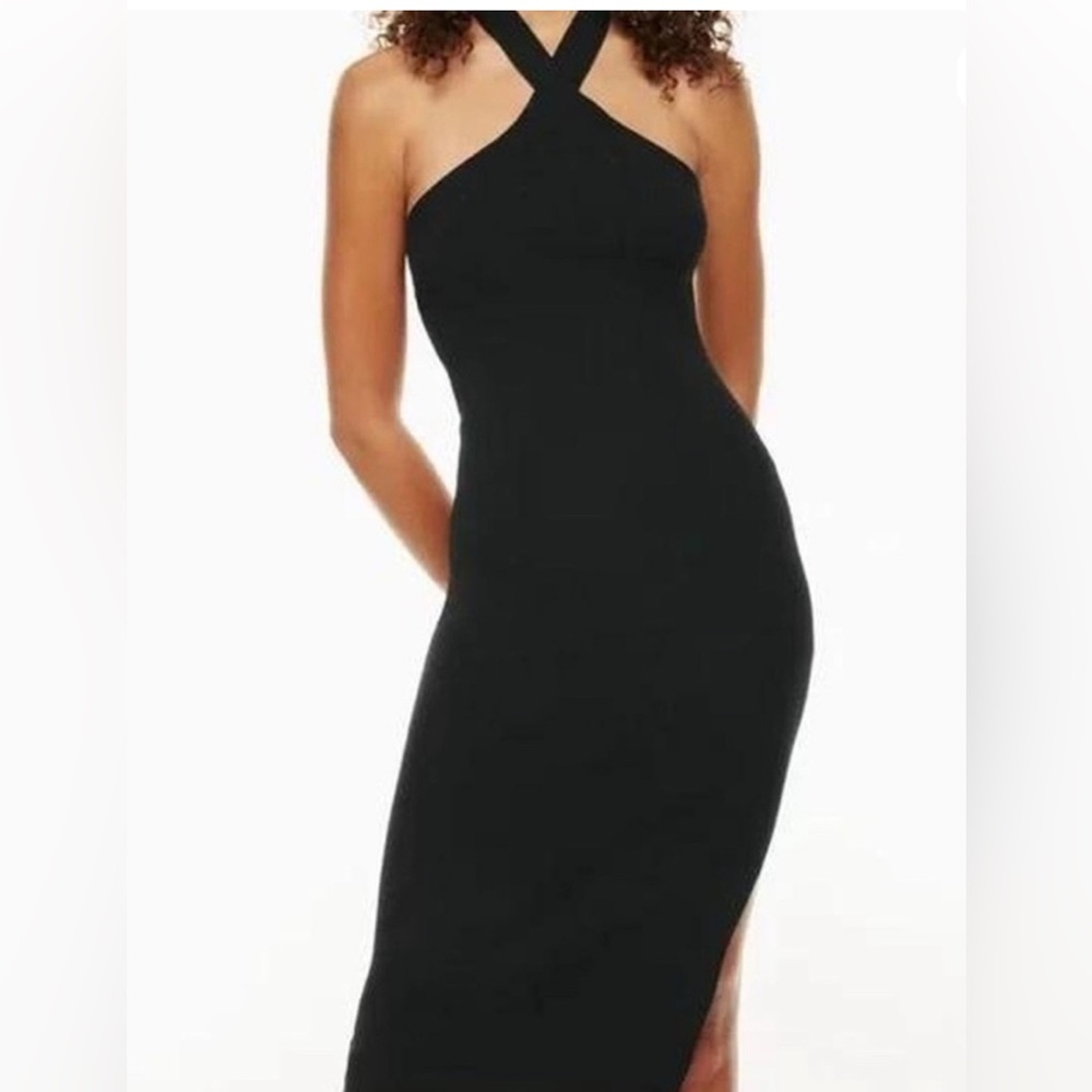 ARITZIA Wilfred Halter top Black Dress - USED